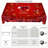 Valentine's Day Tablecloth - Red Rose & Crystal Heart Decorative Table Cover, Romantic Love-Themed Fabric Tablecloth for Valentine Dinner, Holiday Party, Kitchen Dining, Reusable Washable Tablecloth, Elegant Valentine Home Decor for Rectangular Tables-1689915643
