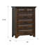 Commode en bois massif à 6 tiroirs Dougald