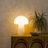 Mushroom 12.75 in. Vintage Inspired Modern LED Bedside Table Lamp with Frosted Glass Shade - Bundle Set of 2