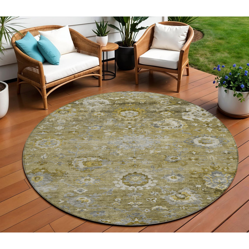 Tapis d'intérieur rond 8 pi