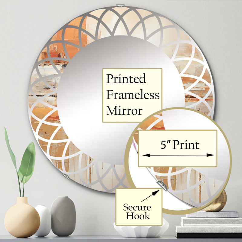 Anneau - Miroir mural rond, 24 po x 24 po