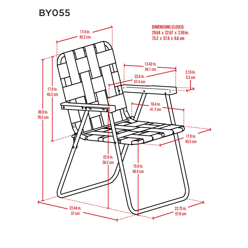 Geffken Classic Web Folding Chair