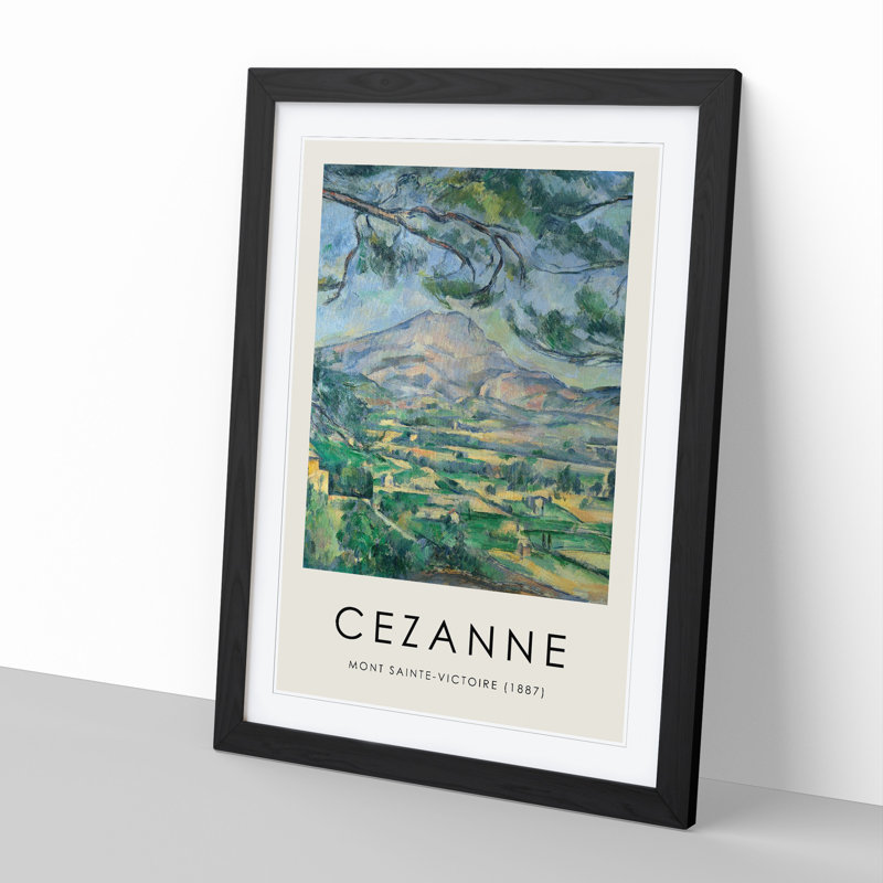 Mont Sainte Victoire Vol.9 by Paul Cezanne - Picture Frame Painting, 36cm H x 27cm W x 2cm D