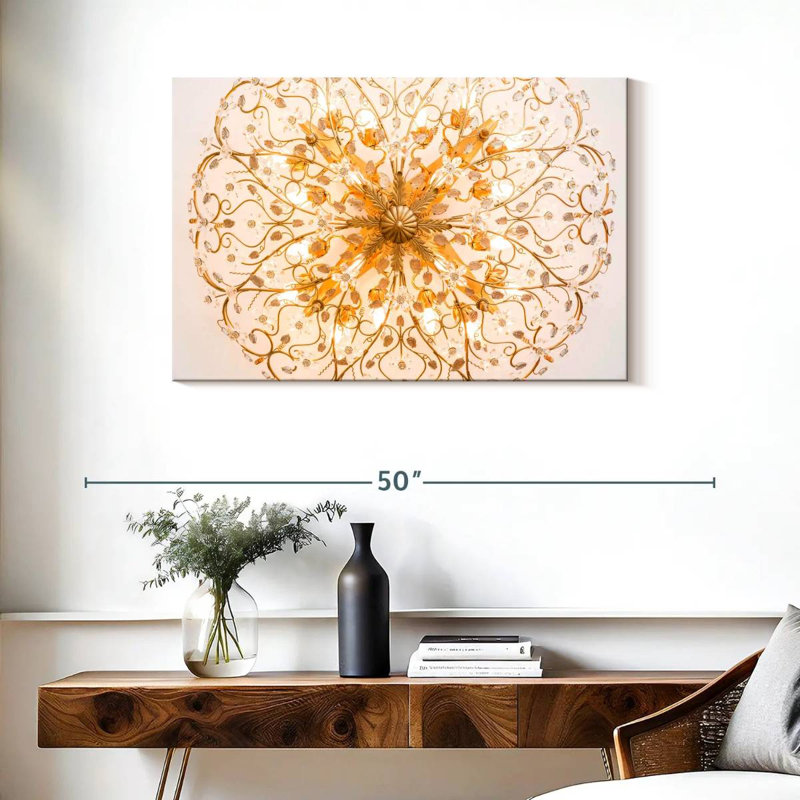Lustre floral Kerner, H 24 po x l 36 po