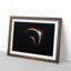 The Sun Behind the Earth and Moon - Picture Frame Painting Print on MDF-55639989-55639988