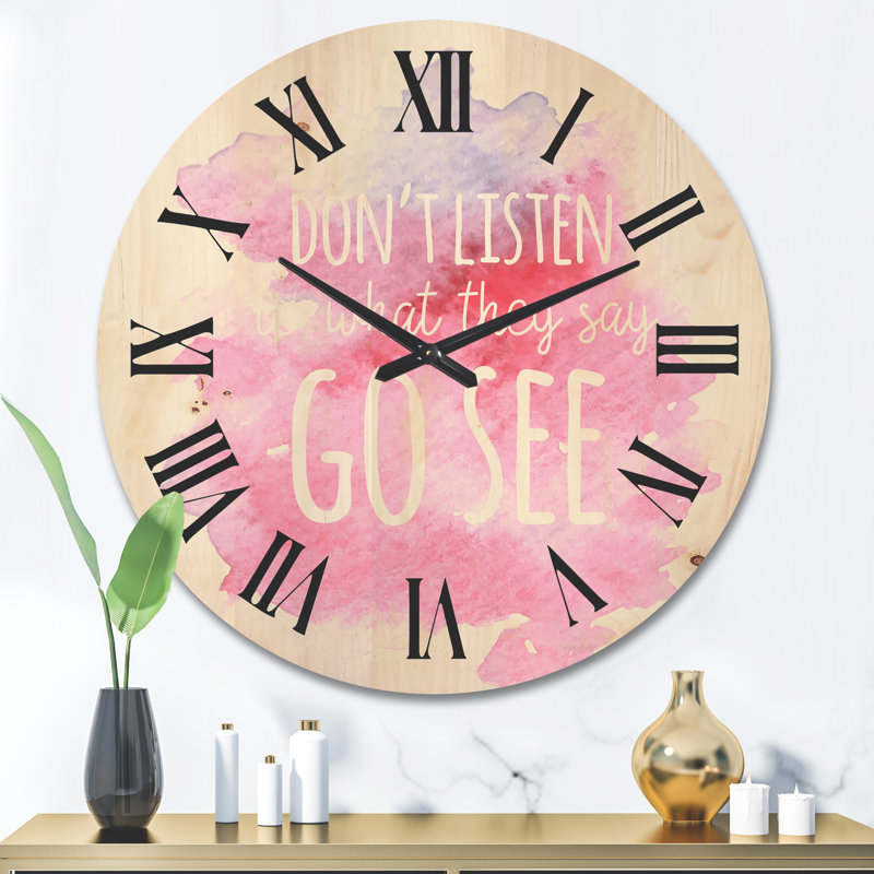 Horloge murale en bois, Très grand