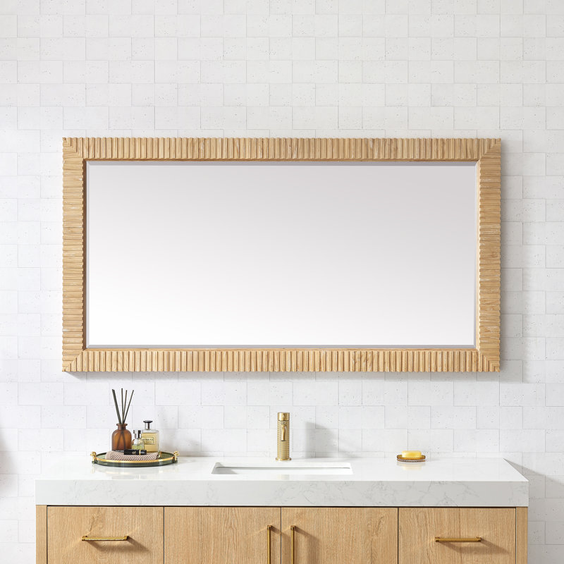 Miroir de salle de bain mural Osaka, 31,9 po x 59,4 po