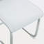 Luxury Simple Arch Chair - Set Of 2 PU Material High Resilience Dining Chair With Arched Metal Silver Leg.-1681139104