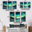 «Green Northern Lights Winter Charm» - ensemble de décorations murales Northern Lights-107767373-107767374