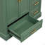 Meuble-lavabo vert 36 po (lavabo non inclus) [armoire seulement]
