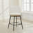 Swivel Upholstered 26" Counter Stools With Wood Trim-1170047057