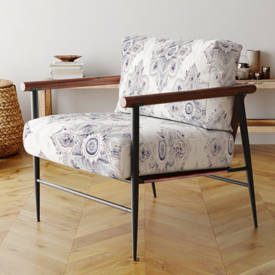 Chaise rembourrée à motif cachemire Paisley