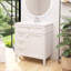 Meuble-lavabo de salle de bain avec tiroir basculant, organisateur de porte d'armoire et tablette réglable-1624407280
