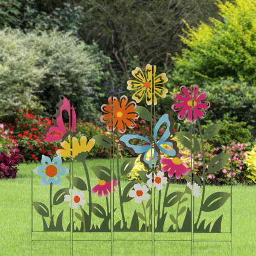 Metal Garden Stakes You'll Love | Wayfair