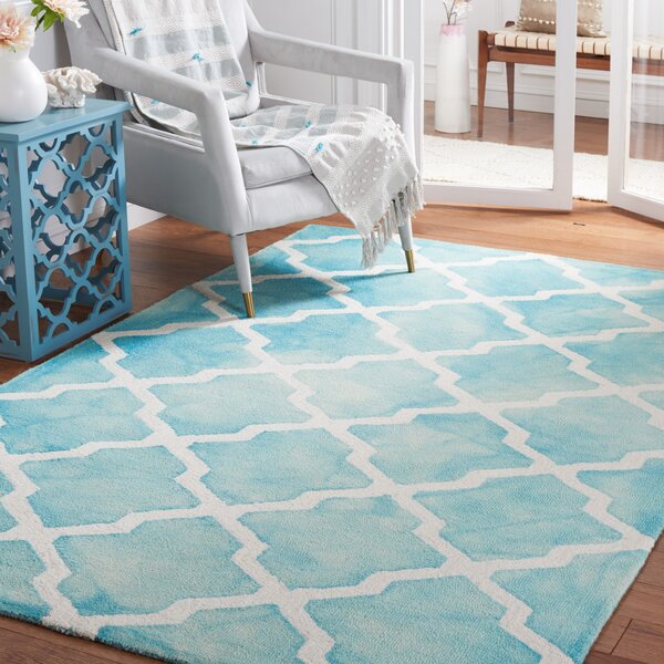 House of Hampton® Hand Tufted Wool Geometric Rug & Reviews | Wayfair