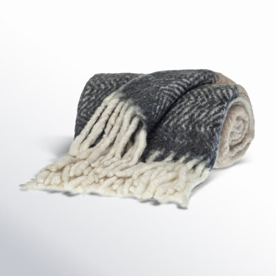 Ixia Knit Wool Throw Blanket