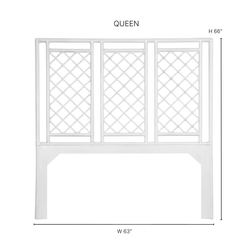 X & Diamond Low Profile Standard Bed, Queen, Light Blue