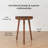 Freddie Solid Wood Half Moon Top End Table