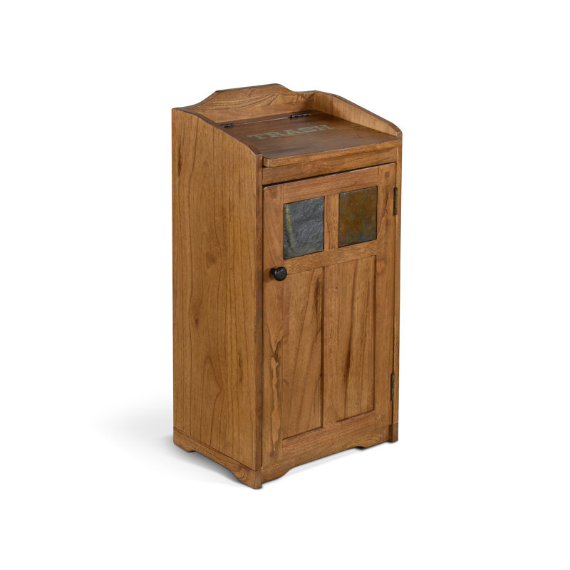 Poubelle 13 gallons Deniela, Brun pâle