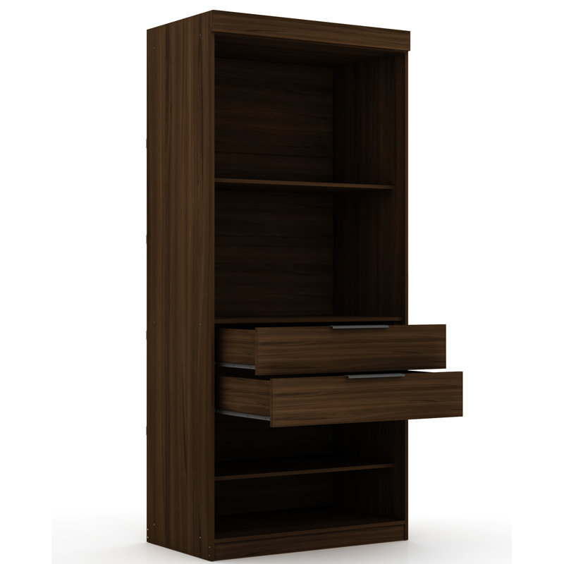 Aleece 107.94'' Closet System, Brown