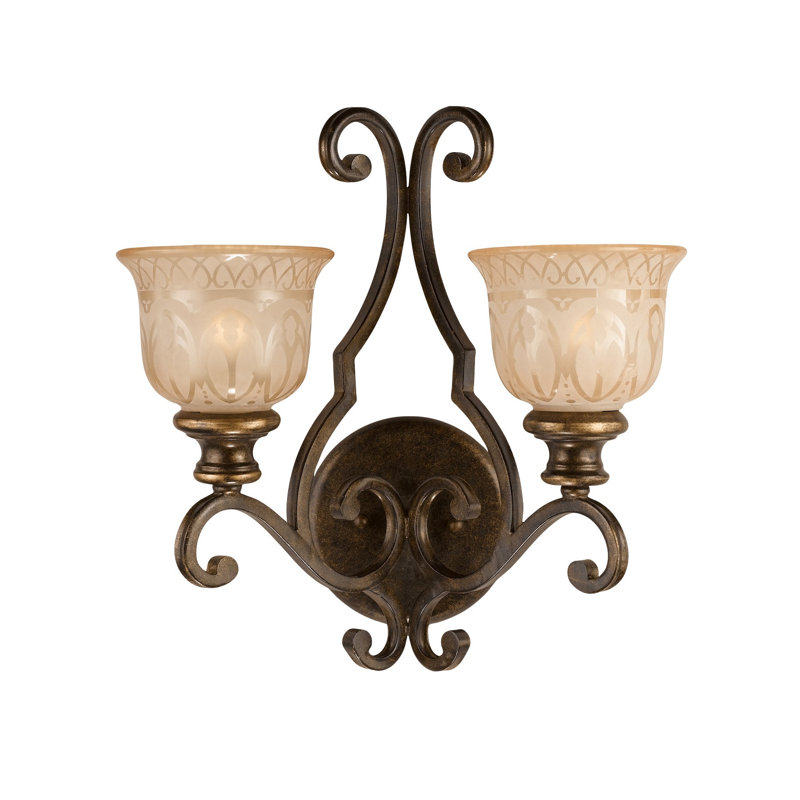 Tusten 2-Light Traditional Wall Sconce