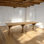 Table en bois de pin récupéré avec trussel