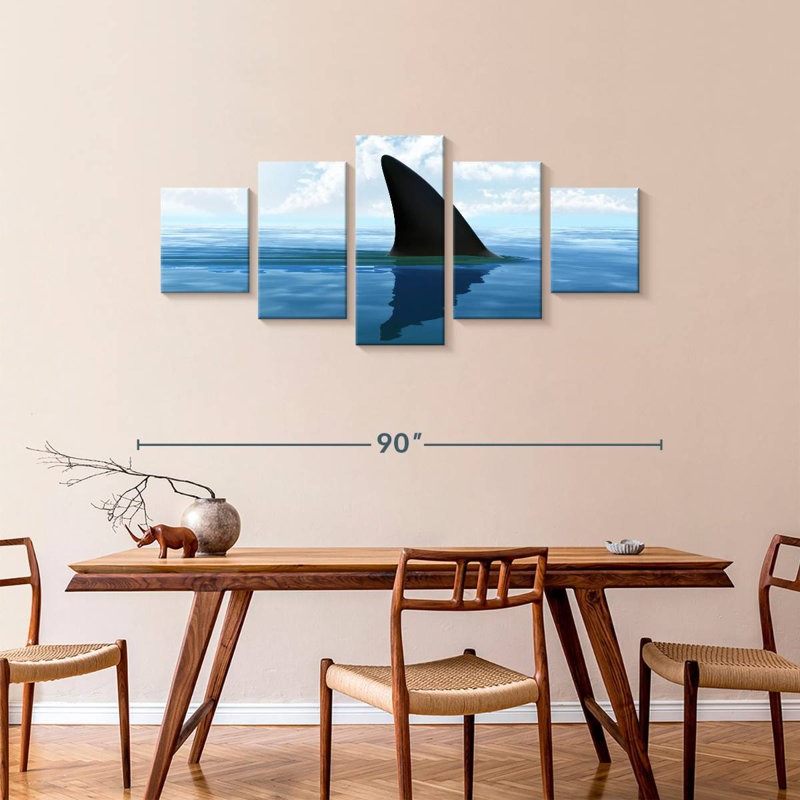 Aileron de requin, H 36 po x l 80 po