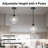 Aguilera 1-Light Apple-Shaped Water Glass Pendant Light for Kitchen Island, Dining, 9.1" W, E26 Base-1879010126-1862510485