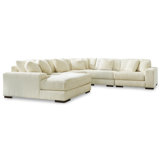 Lindyn Ivory 5pc LAF Chaise Sectional