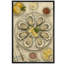 Crème et or, coquille d'huître, plateau de fruits de mer, reproduction d'art sur toile encadrée-131051673-131051675