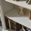 Vitrine classique en bois massif avec bibliothèque-111360750