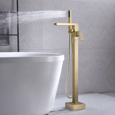 Floor Waterfall Faucet with Diverter