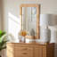 Miroir d'appoint mural en rotin naturel de style bohémien Clark-1177773693