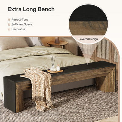 Banc d'entrée extra long 71 "
