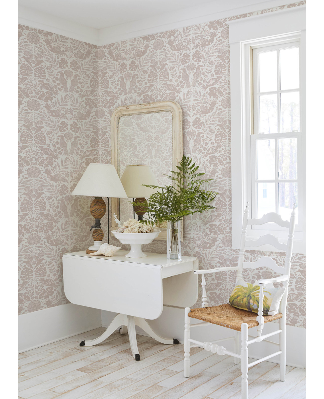 Pomona Floral Wallpaper, Pink