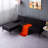 78.7” Convertible Sectional Sofa Bed
