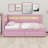 Upholstered Platform Bed With USB Ports And LED Belt, With 2 Drawers-2075577102