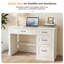 Bureau de direction 47 po avec tiroir Classeur Farmhouse-111230314