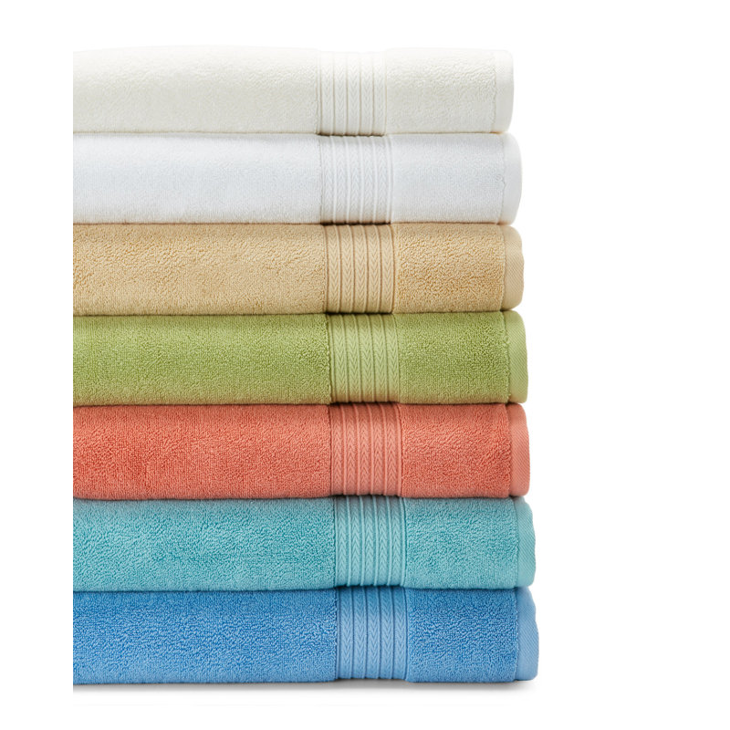 Ensemble de serviettes 6 pièces 100% coton, Aigue-marine