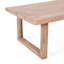 Ensemble de causeuse et table basse d'extérieur en bois d'acacia avec coussins, délavé brun, beige