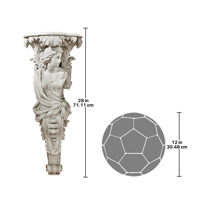 French Baroque Caryatid Wall Sculpture, Right