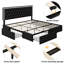 Couleur: lit gris + ensemble de chambre à coucher 3 tiroirs gris-1197998579-1183639061