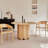 Burlywood Round Solid Wood Dining table-1487264667