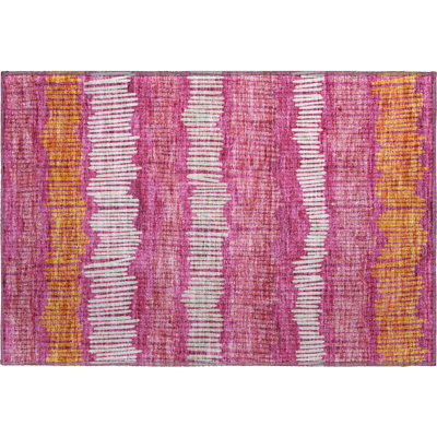 Premium Machine Washable Prisco Blush Rug