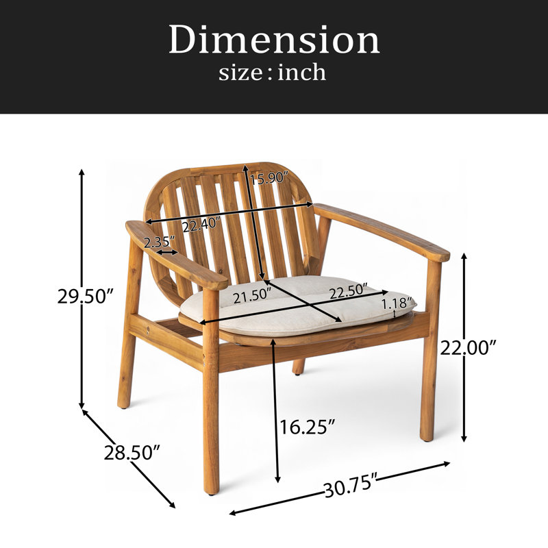 Fauteuil club avec coussin, ensemble de 2
