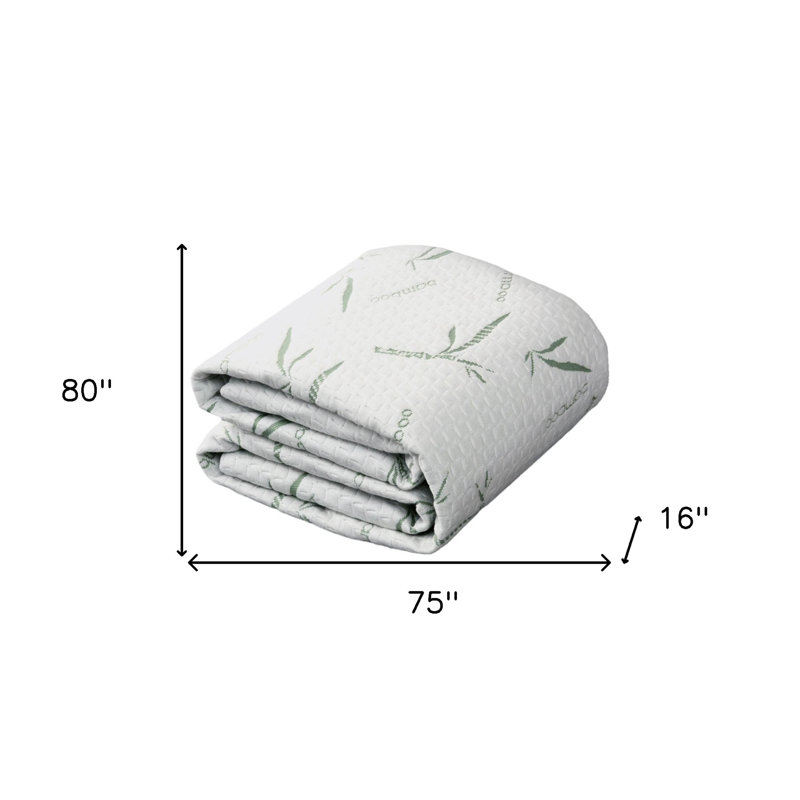 Housse de protection imperméable pour matelas en rayonne de bambou, Très grand