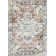 Maloy Oriental Power Loom Polyester Area Rug in Natural Red