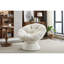 Fauteuil d'appoint pivotant, fauteuil demi-tonneau pivotant à 360 °, fauteuil Papasan pour le salon, la chambre à coucher-113007735