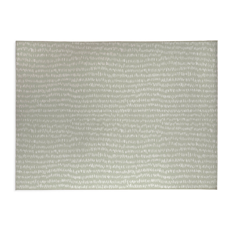 Tapis de cuisine Crop Row, Vert clair, Rectangle 5 pi x 7 pi