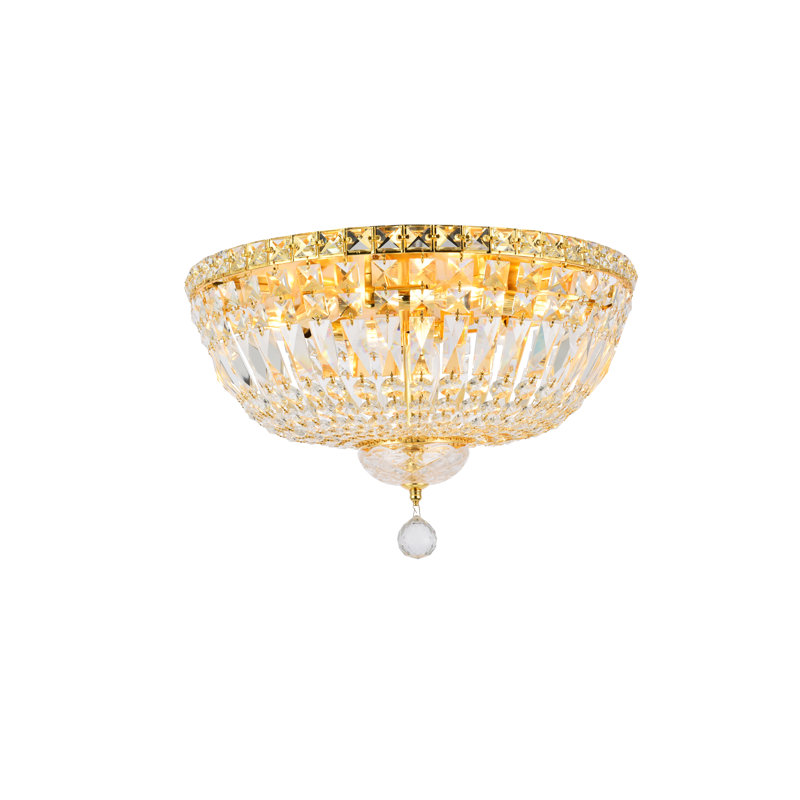 Plafonnier encastré 36 po à 21 lumières Stinnett, Chrome